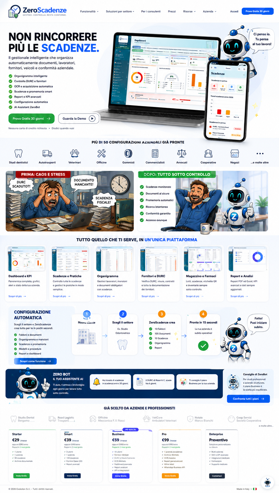 Mockup sito ZeroScadenze